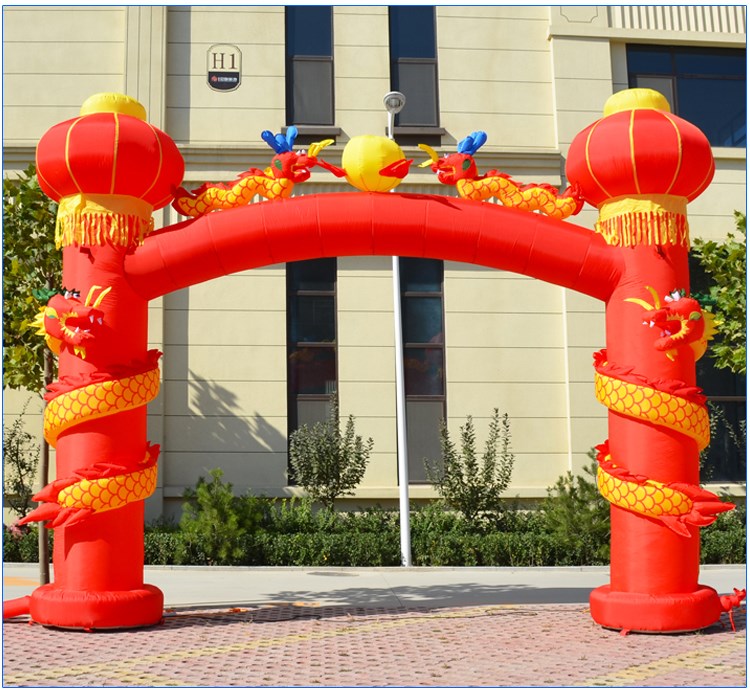 漳州充气灯笼柱拱门